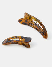 2-Pack Tort Salon Hair Clips, , large