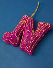 Embroidered N Initial Decoration, , large
