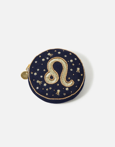Star Sign Coin Purse Blue, Blue (NAVY), large