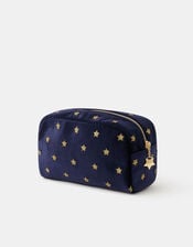 Star Embroidered Make Up Bag, , large