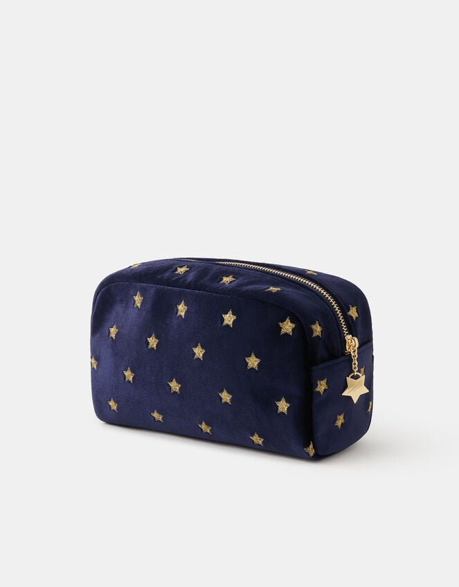 Star Embroidered Make Up Bag, , large