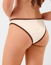 Contrast Bikini Bottoms, Cream (CREAM), large