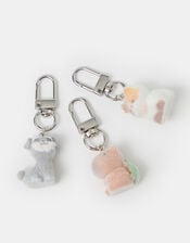 3-Pack Mini Animal Charms, , large