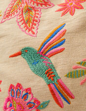 Embroidered Beach Tote Bag, , large