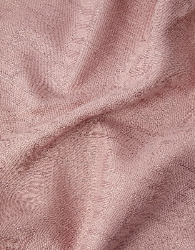 Lightweight Geometric Shimmer Scarf, , large
