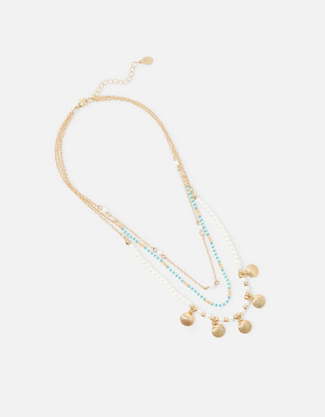 Seascape Pearl Shell Necklace, , large