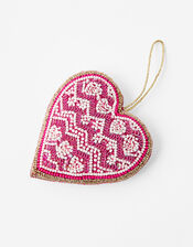 Embellished Love Heart Hanging Decoration, , large