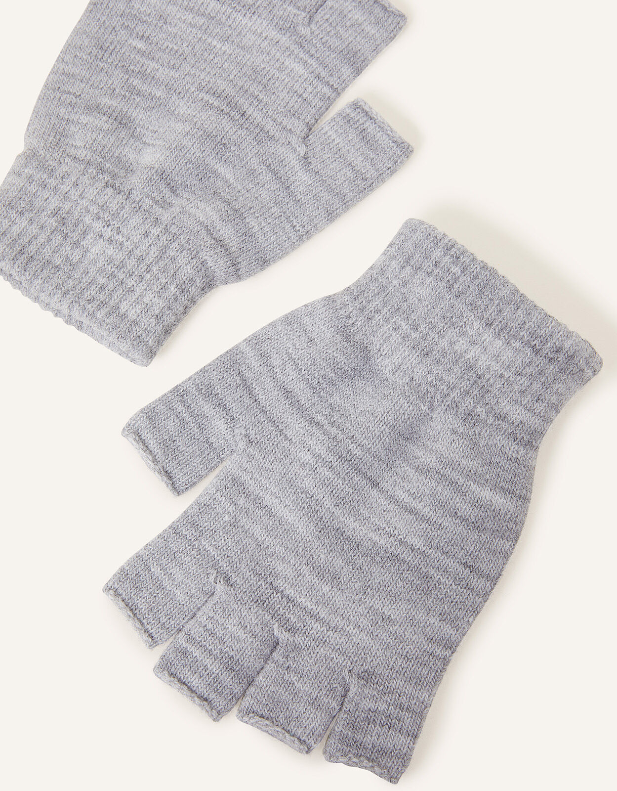 Grey shop fingerless gloves