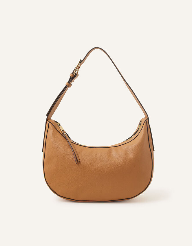 Scoop Shoulder Bag, Tan (TAN), large