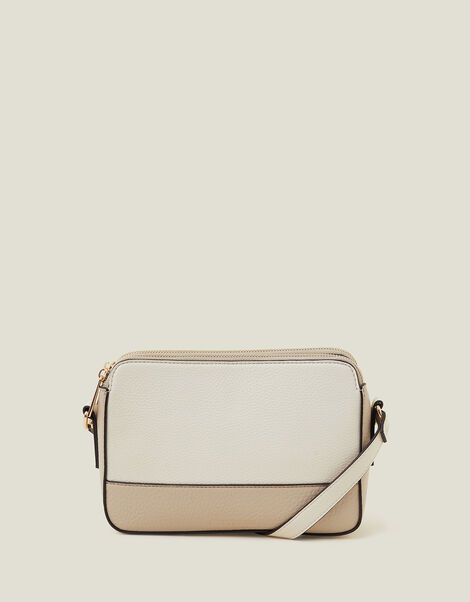 Colour Block Cross-Body Bag, , large