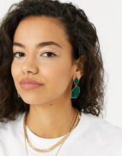 Reconnected Statement Stone Drop Earrings , , large