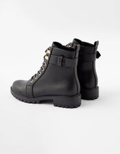 Lace-Up Boots, Black (BLACK), large