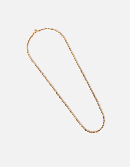 Gold-Plated Long Rope Necklace, , large