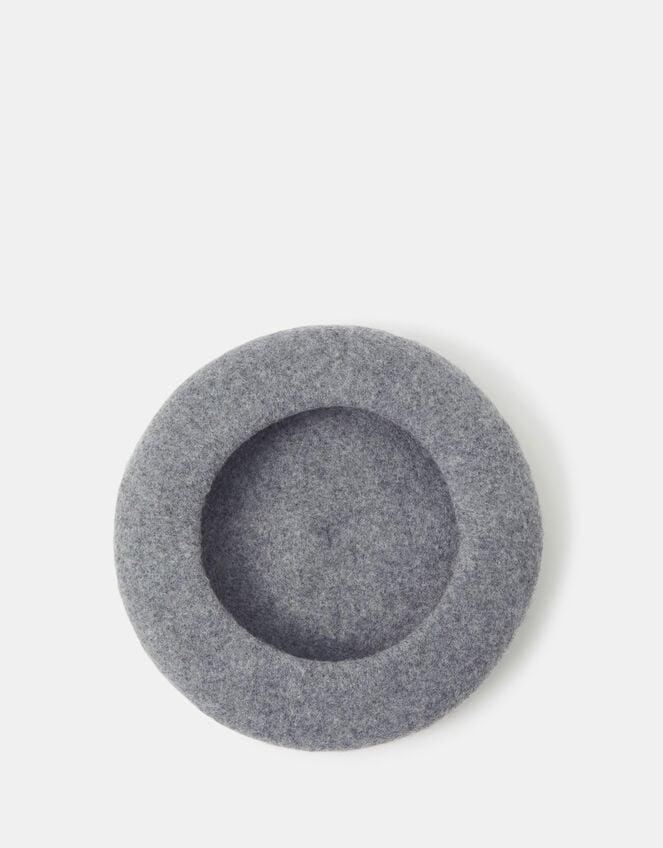 Wool Beret, Grey (GREY), large