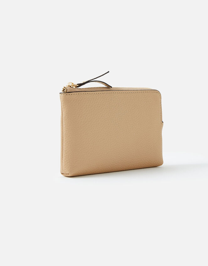 Colour Block Coin Purse, Nude (NUDE), large
