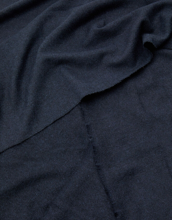 Wells Supersoft Blanket Scarf Navy, Blue (NAVY), large