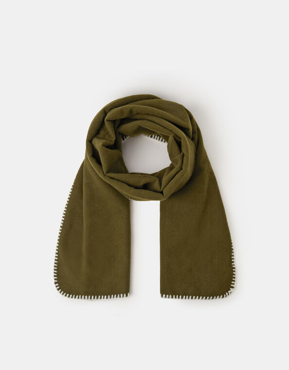 Stitched Edge Blanket Scarf, , large