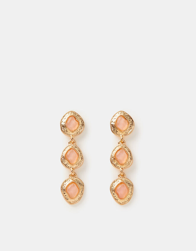 Molten Stone Drop Earrings, , large