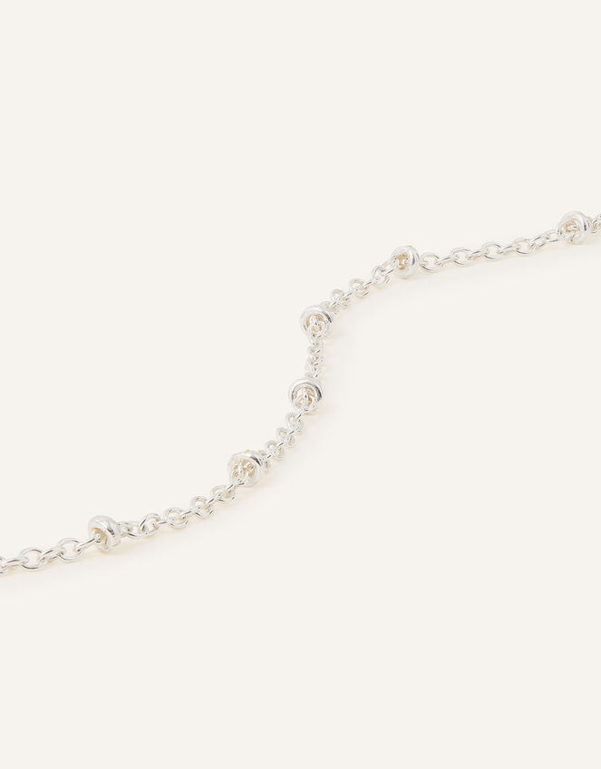 Sterling Silver Bobble Necklace, , large
