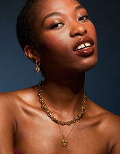 14ct Gold-Plated Chunky Link Chain Necklace, , large