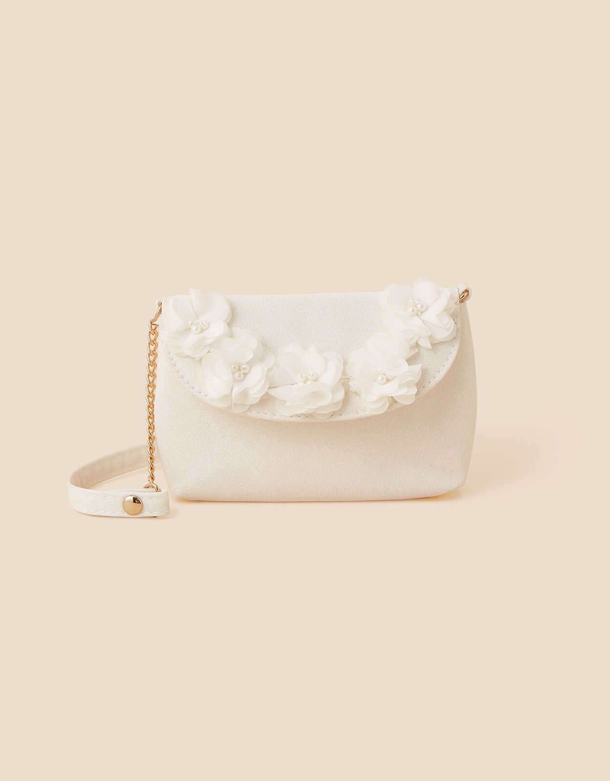 Girls Flower Shimmer Bag