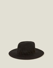 Packable Fedora, Black (BLACK), large