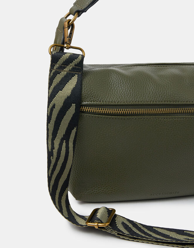 Multi Strap Crossbody Bag, Green (KHAKI), large