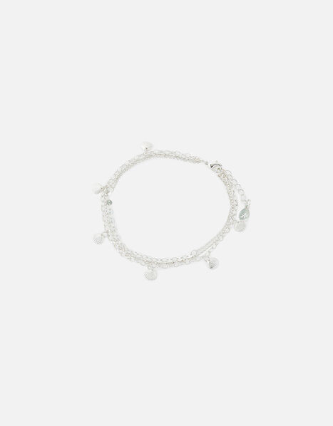 Charmy Shell Layered Anklet, , large