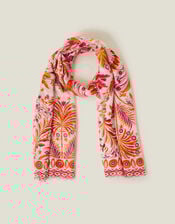 Lightweight Palm Print Scarf, , large