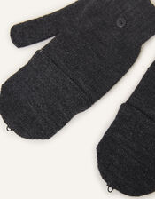Plain Capped Gloves, Grey (GREY), large