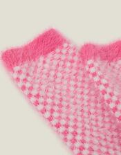 Checkerboard Cosy Socks, , large