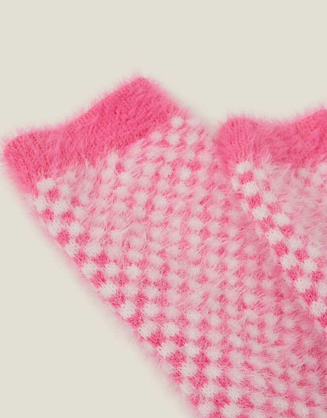 Checkerboard Cosy Socks, , large