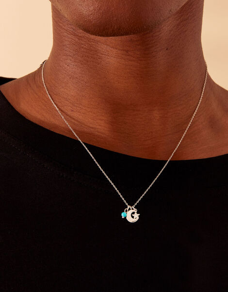 Platinum-Plated Celestial Charm Necklace, , large