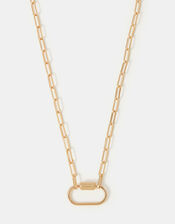 Carabiner Pendant Necklace, , large