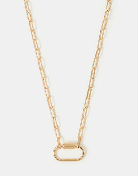 Carabiner Pendant Necklace, , large