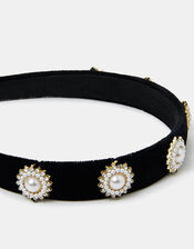 Pearl and Diamante Headband, , large