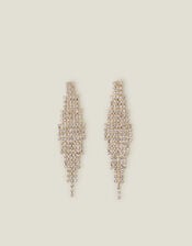Crystal Waterfall Statement Earrings, , large