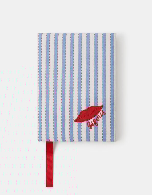Bisous Stripe Notebook, , large