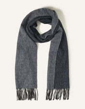Luxury Wool Scarf, Grey (GREY), large