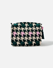 Houndstooth Wash Bag, , large