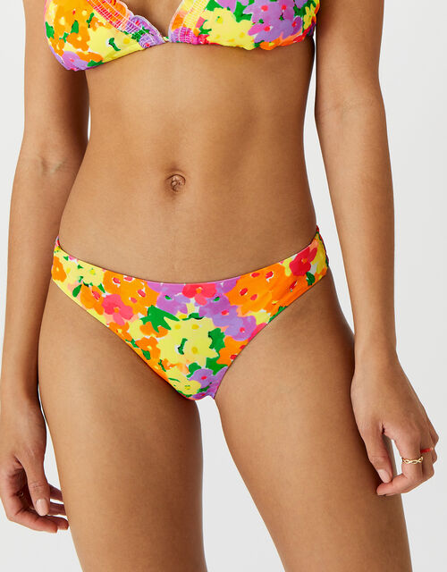Pop Floral Ruffle Bikini Briefs, Multi (BRIGHTS-MULTI), large