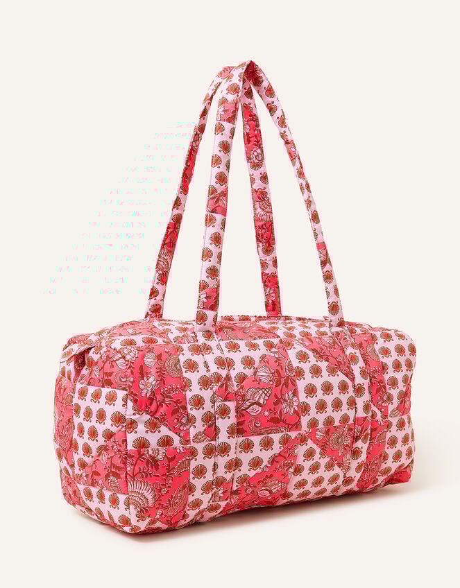 Patchwork Print Weekend Bag, , large
