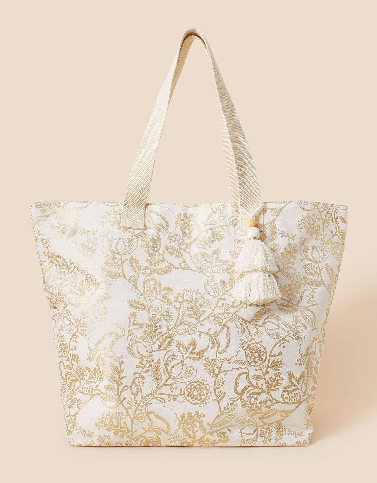 Metallic Large Beach Bag Beach Bags Accessorize ROI
