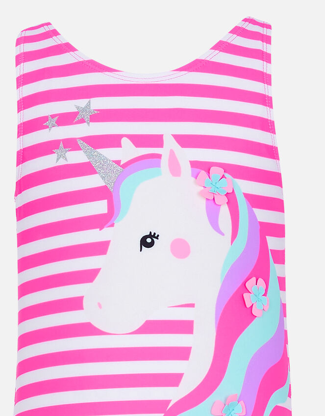 Girls Unicorn Swimsuit, Pink (PINK), large