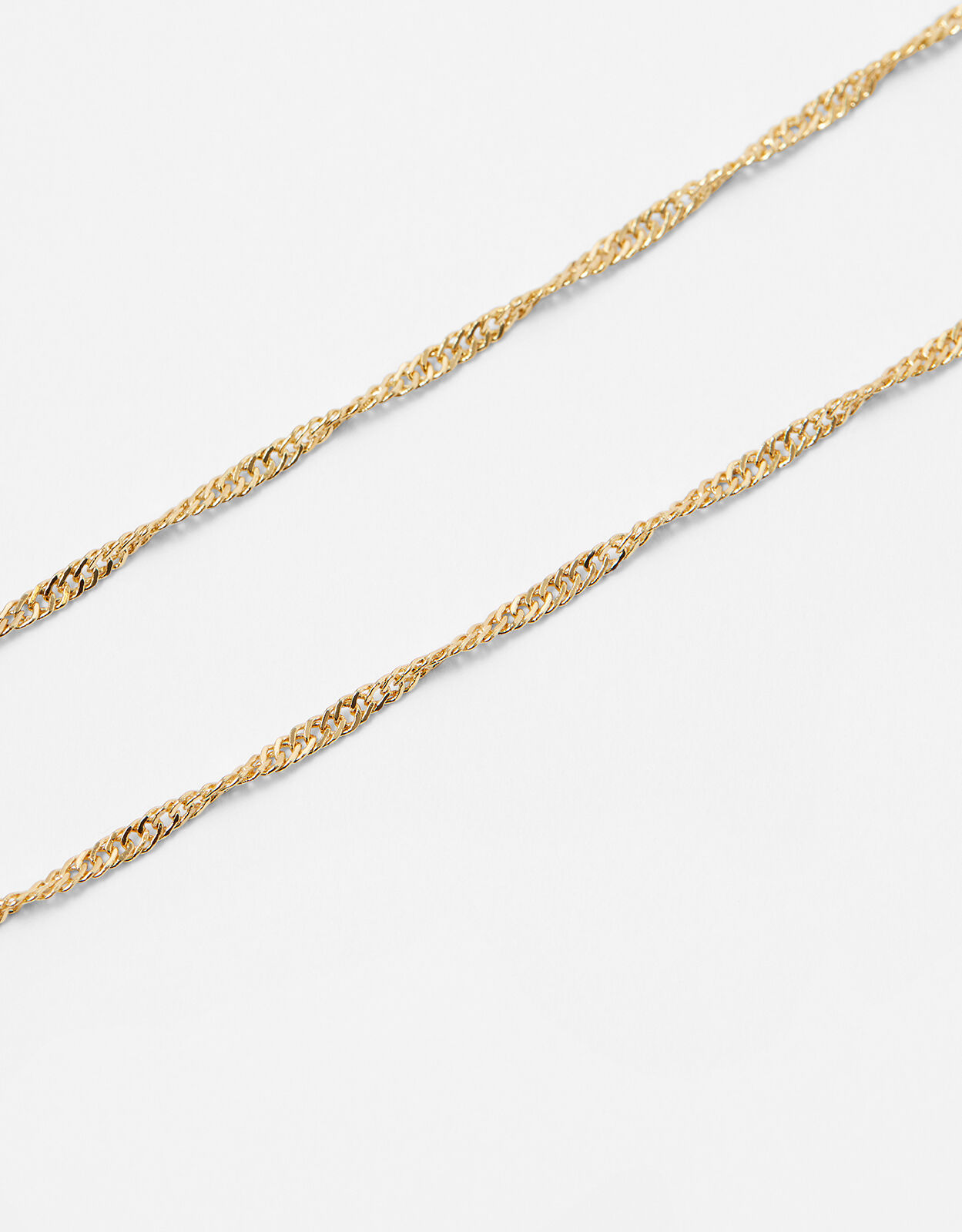 Twist Chain Necklace Gold | Pendant 