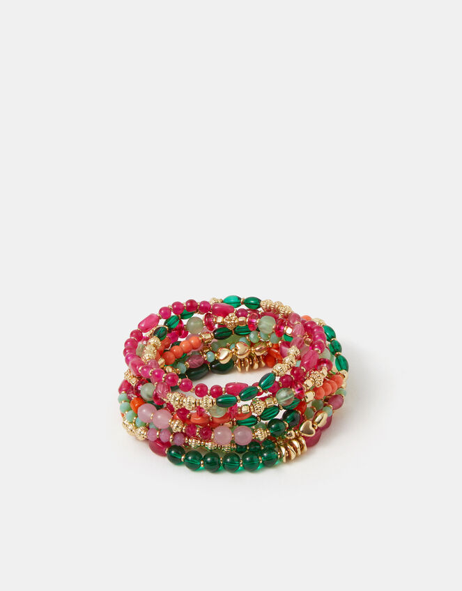 11-Pack Bead Stretch Bracelets, , large