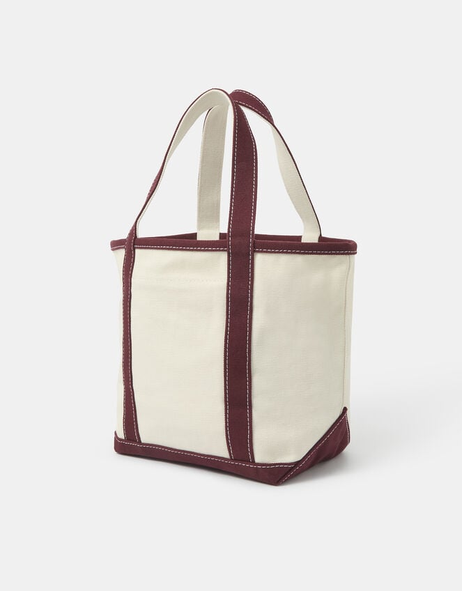Accessorize x Good Manners Mini Beaded Cherry Canvas Bag, , large