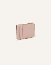 Zip Card Holder , Nude (NUDE), large