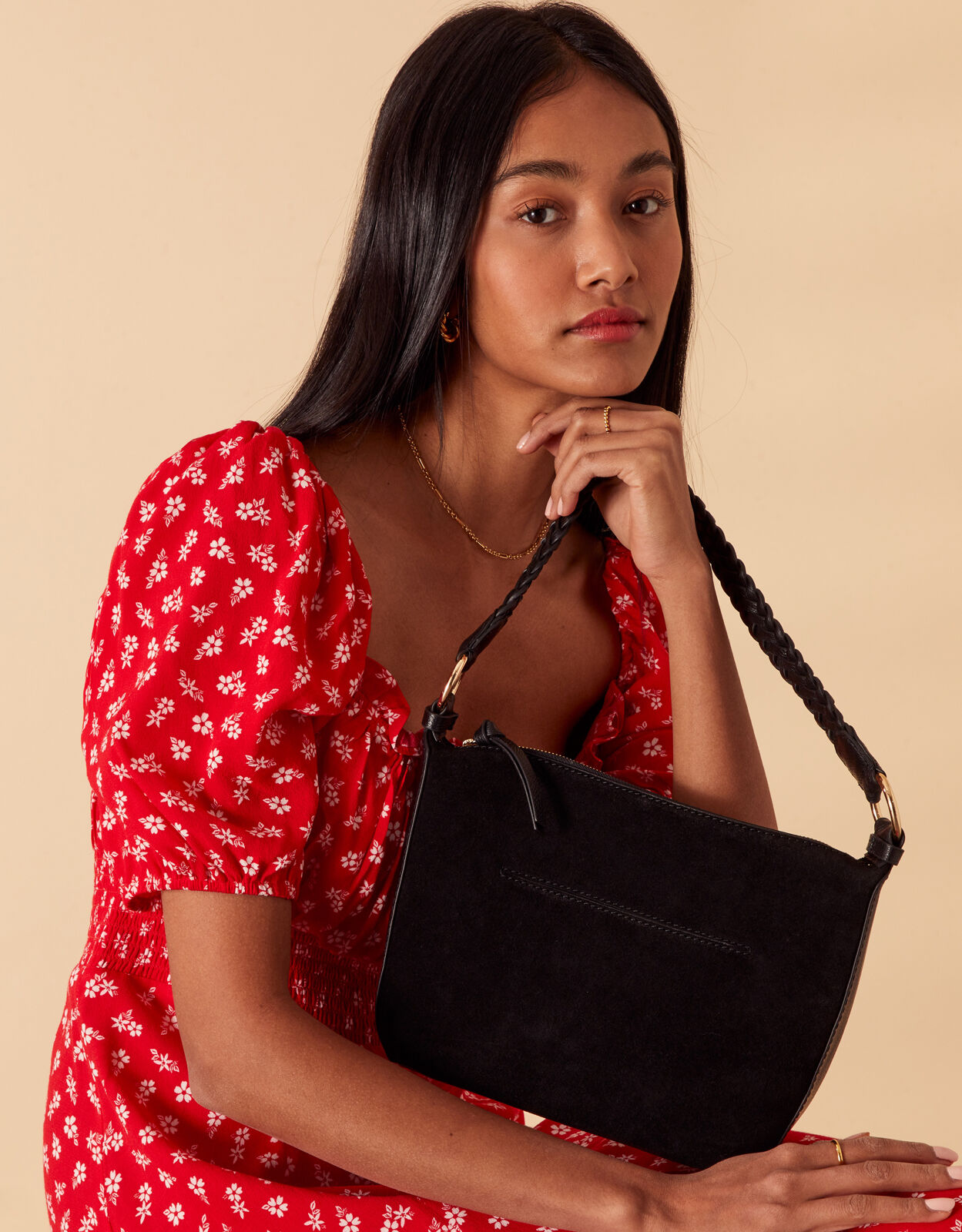 Woven top handle bag sales