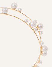 Double Row Pearl Headband , , large